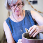 Alison Britton in her studio 2016